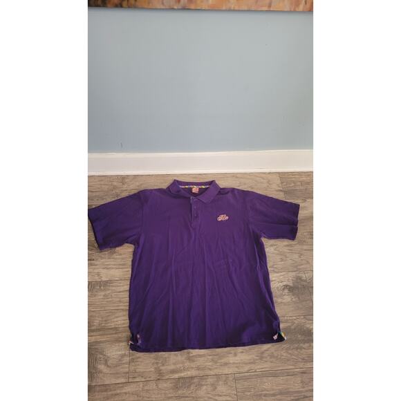Vintage Brooklyn Xpress Polo Shirt XXXL Purple Embroidered BX Logo Hip Hop... - Picture 1 of 10